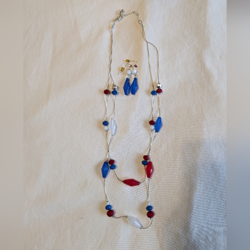 Necklace and matching earrings
